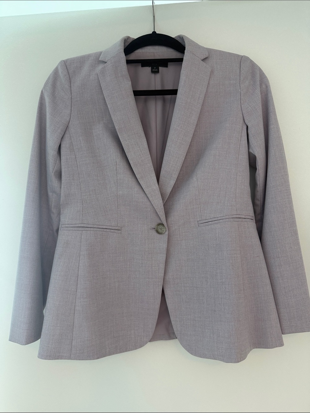 Ann Taylor Lavender Single-Button Tailored Blazer